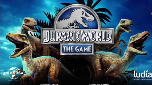 Jurassic mundo do jogo